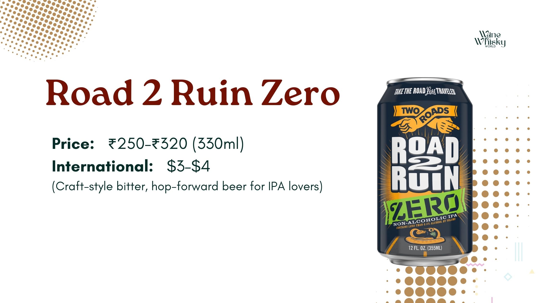 best non alcohol beer - Road 2 Ruin Zero
